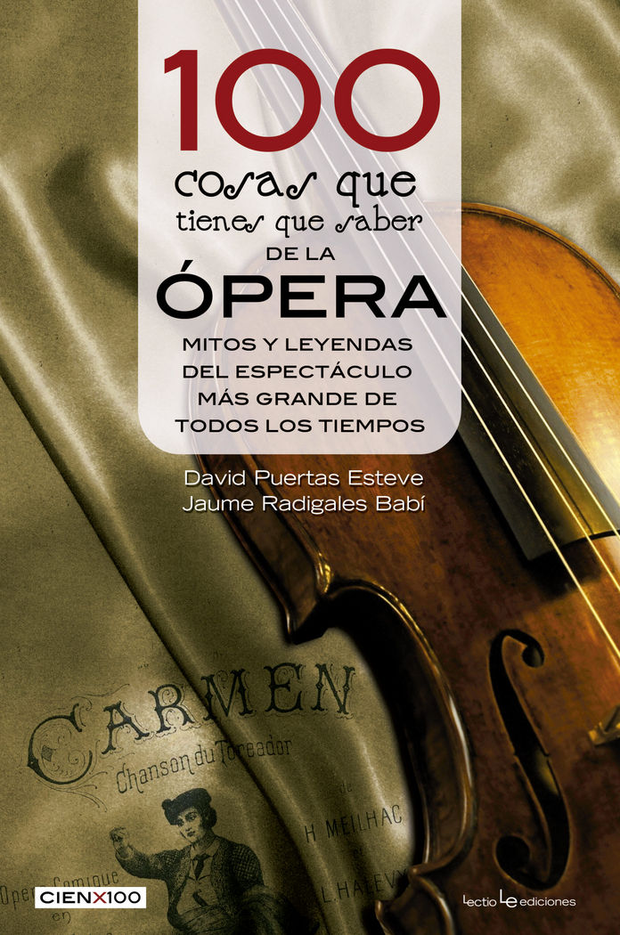 100 cosas que tienes que saber de la ópera, de Radigales Babí, Jaume | portada del libro