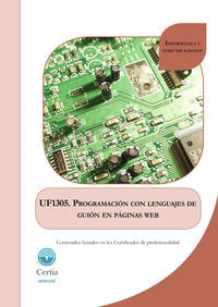 UF1305 Programación con lenguajes de guión en páginas web, de Castro Álvarez | portada del libro
