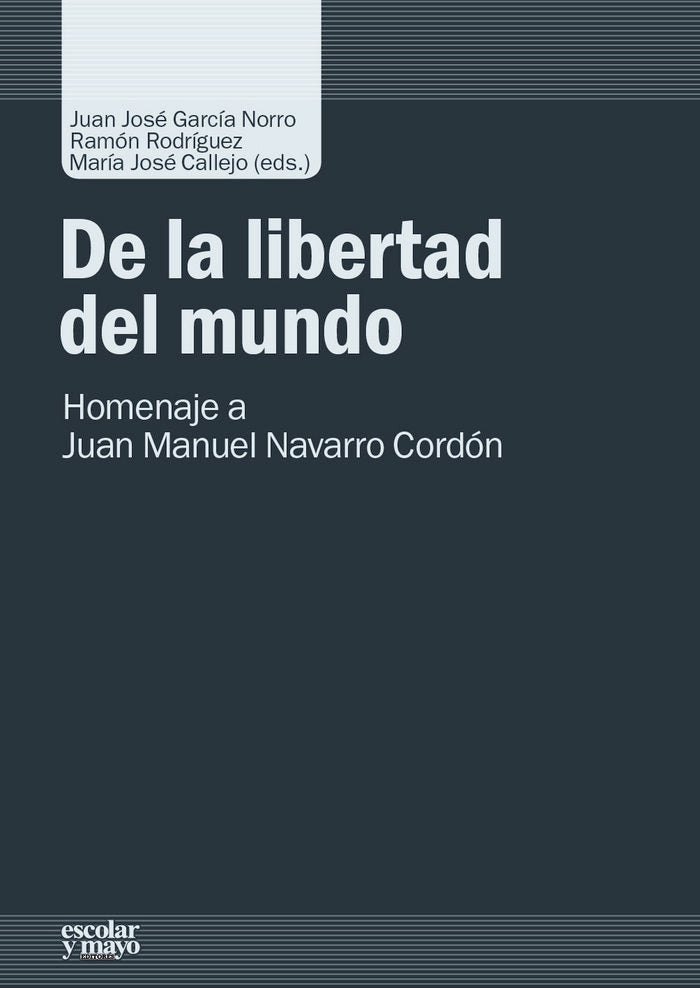 De la libertad del mundo | portada del libro