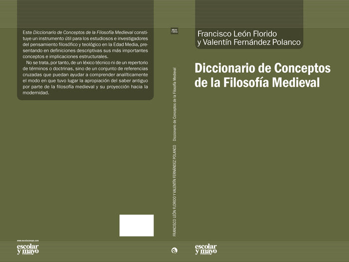 Diccionario de Conceptos de la Filosofía Medieval, de León Florido | portada del libro
