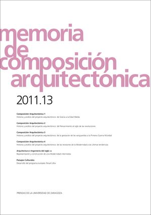 Memoria de composición arquitectónica 2011.13, de Varios autores | portada del libro