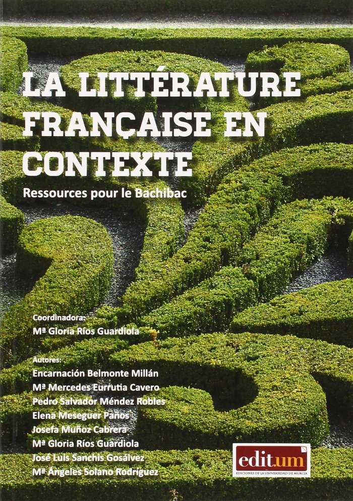 La Littérature Française en Contexte, de RIOS GUARDIOLA | portada del libro