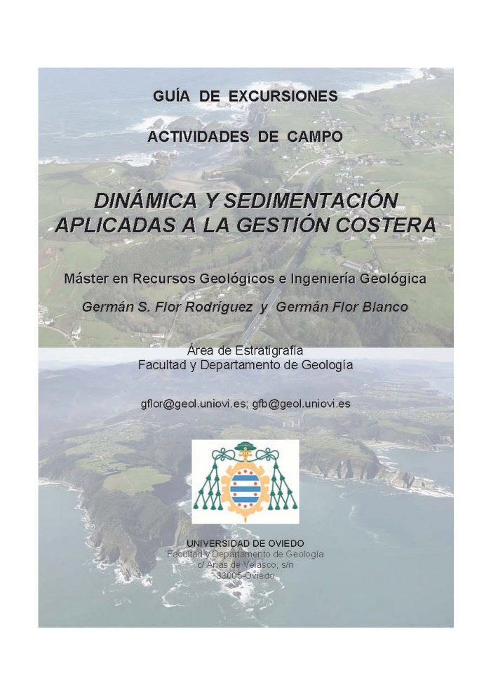 Guía de excursiones Actividades de campo. Dinámica y sedimentación aplicadas a la gestión costera, de Flor Rodríguez | portad