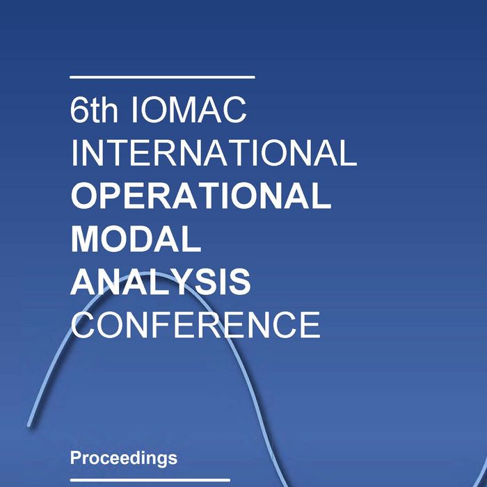 6 Th IOMAC International Operational Modal Analysis Conference (Gijón 12-14 mayo 2015), de Varios autores | portada del libro