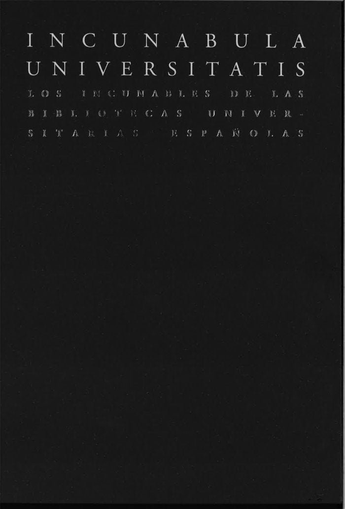 Incunabula Universitatis, de Varios autores | portada del libro