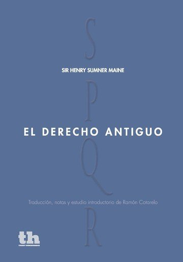 El derecho antiguo, de Sir Henry Sumner Maine | portada del libro