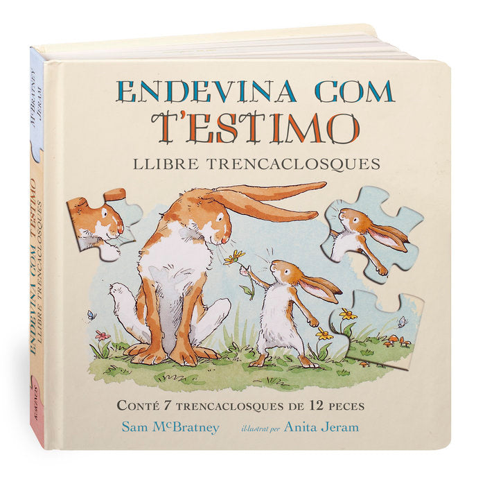 Endevina com t'estimo llibre trencaclosques, de Sam McBratney | portada del libro