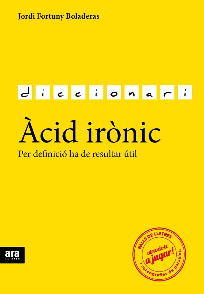 Àcid irònic, de Fortuny i Boladeras, Jordi | portada del libro