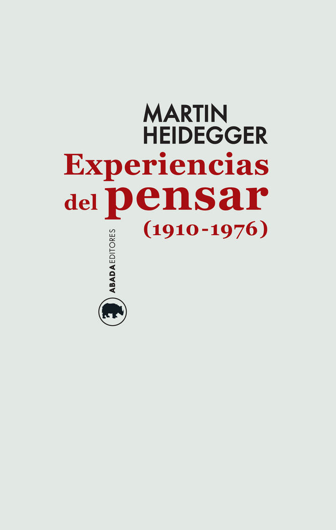 Experiencias del pensar (1910-1976), de Heidegger, Martin | portada del libro