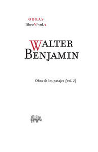 Obra completa. Libro V/vol. 2, de Benjamin, Walter | portada del libro