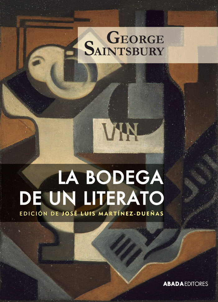 La bodega de un literato, de George Saintsbury | portada del libro