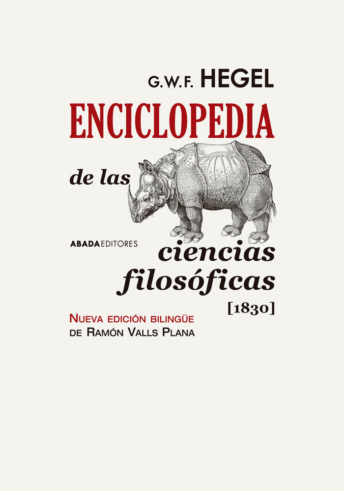 Enciclopedia de las Ciencias Filosóficas [1830], de G. W. F. Hegel | portada del libro