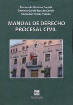 MANUAL DE DERECHO PROCESAL CIVIL, de FERNANDO JIMENEZ CONDE | portada del libro