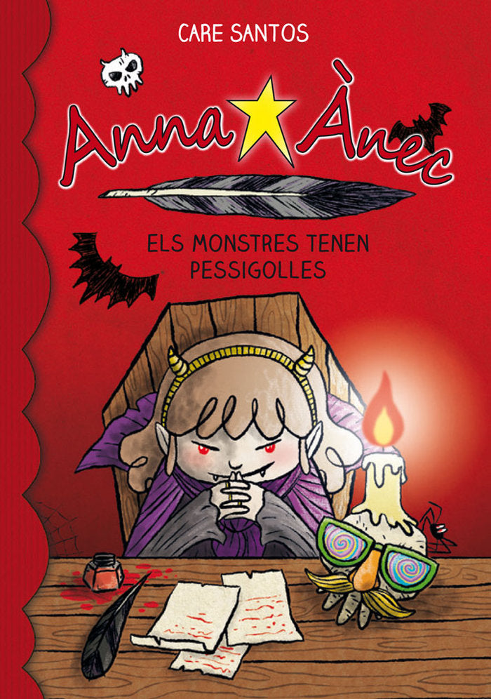 Anna Ànec 9. Els monstres tenen pessigolles, de Santos Torres, Care | portada del libro