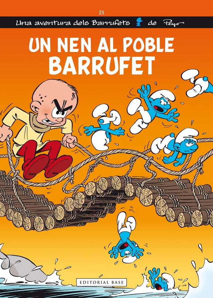 Un nen al poble Barrufet, de Culliford, Thierry | portada del libro