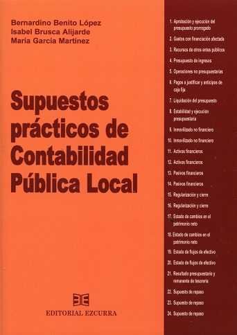 SUPUESTOS PRACTICOS DE CONTABILIDAD PUBLICA LOCAL, de Bernardino Benito López | portada del libro