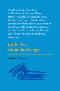Zona de divagar, de Doce Chambrelan, Jordi | portada del libro