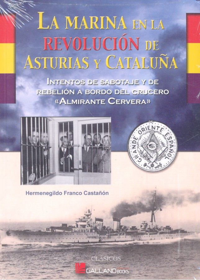 La Marina en la revolución de Asturias y Cataluña, de Franco Castañón | portada del libro