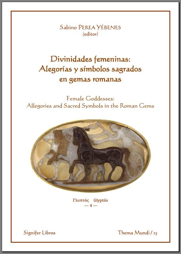 DIVINIDADES FEMENINAS ALEGORIAS Y SIMBOLOS SAGRADOS EN GEMA | portada del libro