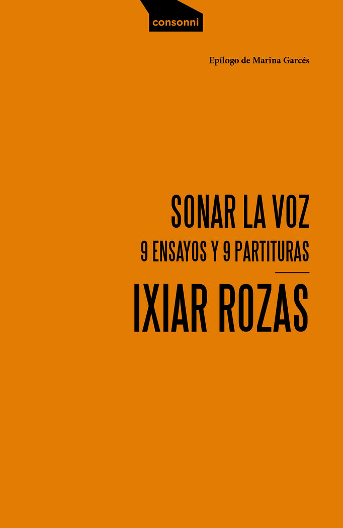 SONAR LA VOZ, de ROZAS, IXIAR | portada del libro