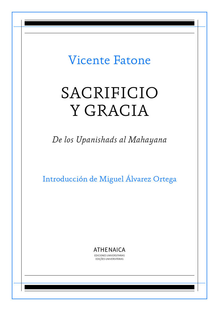 Sacrificio y gracia, de Fatone, Vicente | portada del libro