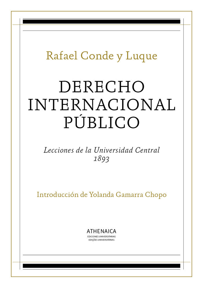 Derecho internacional público, de Conde y Luque, Rafael | portada del libro