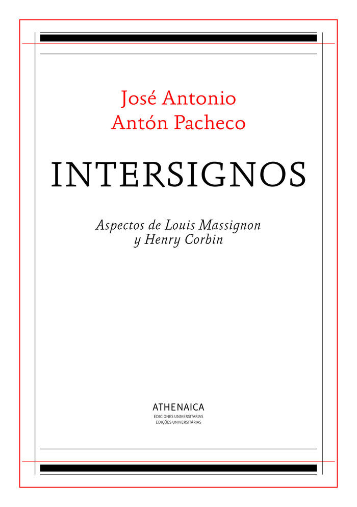 Intersignos, de Antón Pacheco, José Antonio | portada del libro