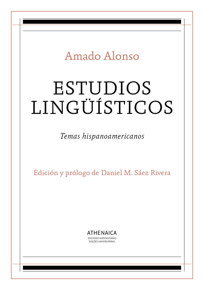 Estudios lingüísticos, de Alonso García, Amado | portada del libro