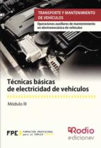 Técnicas básicas de electricidad de vehículos (MF0624_1), de Varios autores | portada del libro