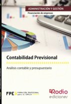 Contabilidad Previsonal. Fnanciación de Empresas, de Varios autores | portada del libro