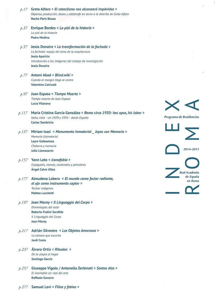 INDEX ROMA, de VV.AA. | portada del libro