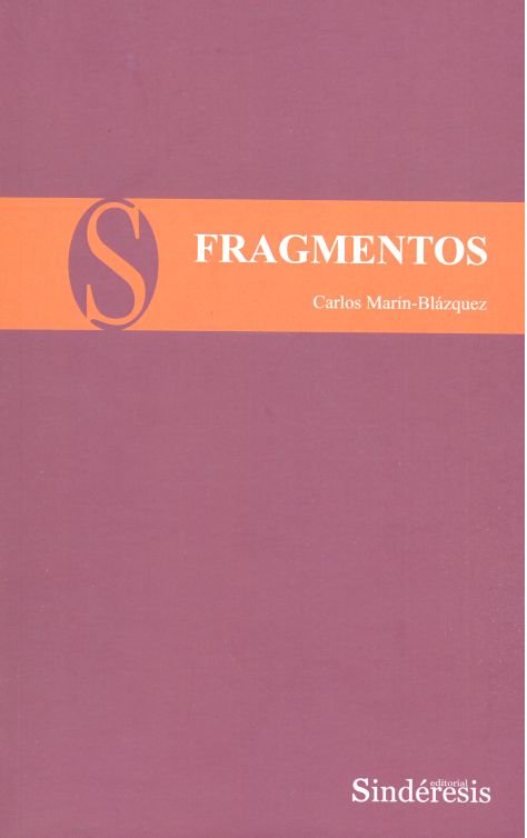 FRAGMENTOS, de Marín-Blázquez, Carlos | portada del libro