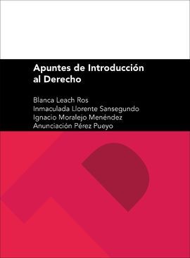 APUNTES DE INTRODUCCIóN AL DERECHO, de LEACH ROS | portada del libro