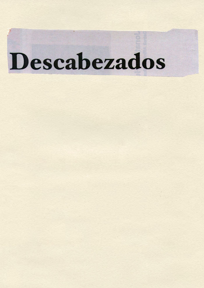 Descabezados, de Hernández, Jonathan | portada del libro