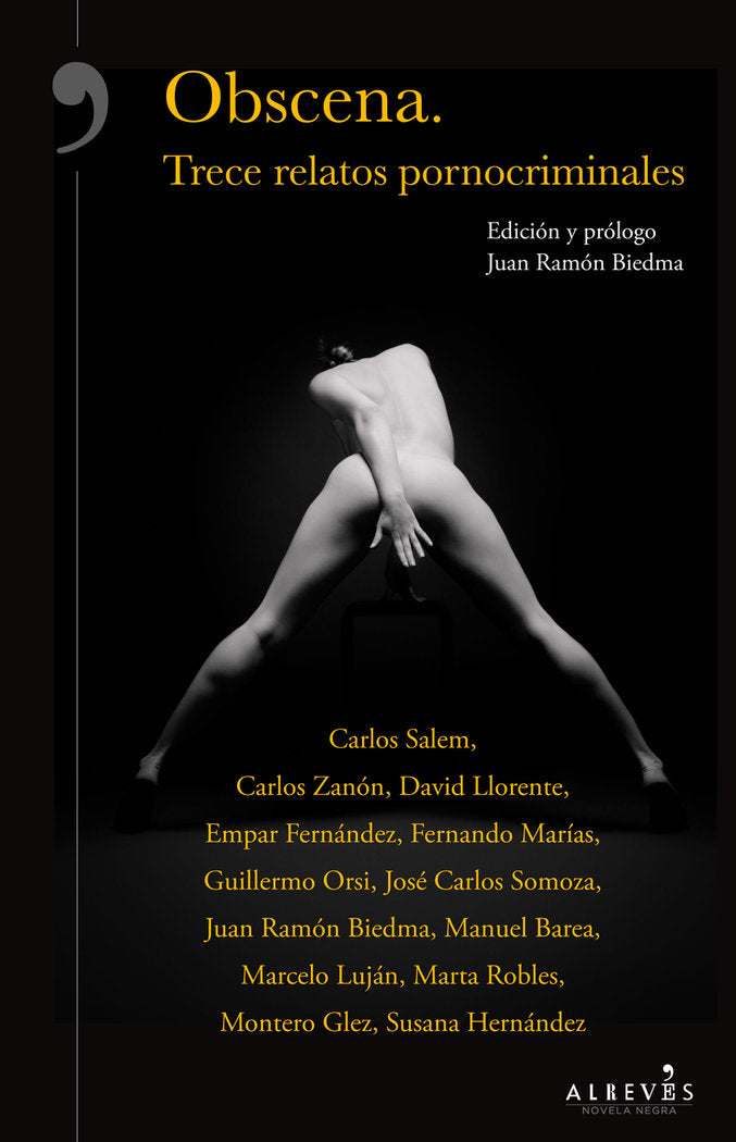 Obscena. Trece relatos pornocriminales | portada del libro