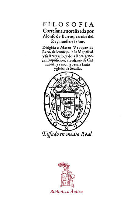 Filosofía cortesana, de Barros, Alonso de | portada del libro