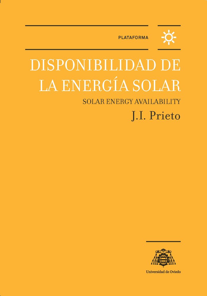 Disponibilidad de la Energía Solar, de Prieto García, Jesús Ignacio | portada del libro