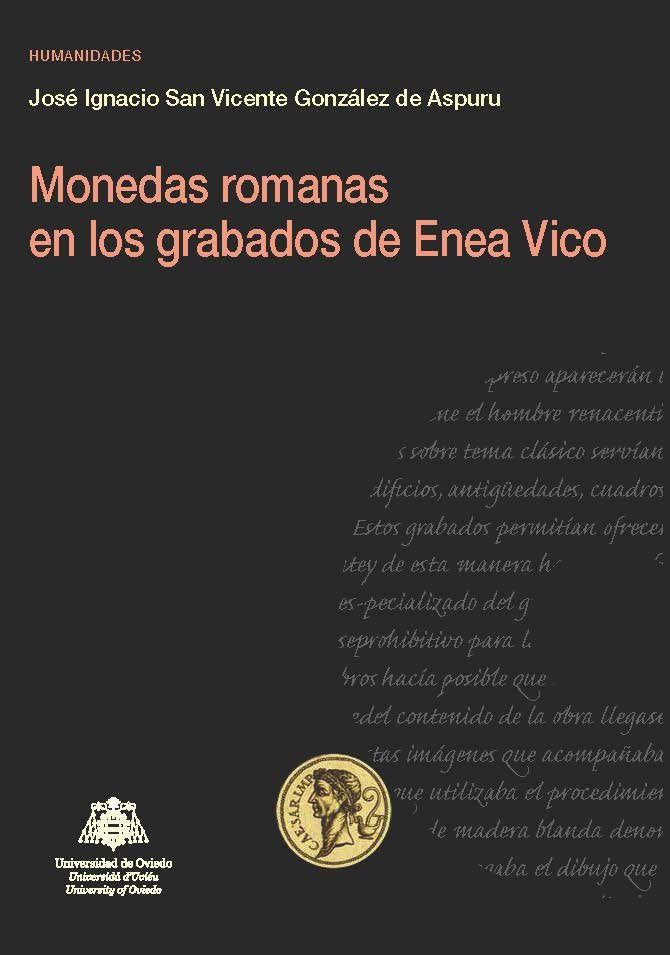 Monedas romanas en los grabados de Enea Vico, de San Vicente González de Aspuru | portada del libro