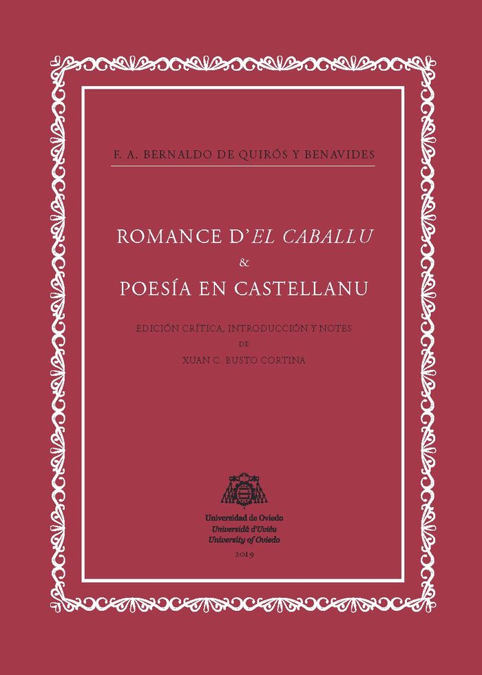 Romance d'El Caballu & Poesía en Castellanu, de Bernaldo de Quirós y Benavides | portada del libro