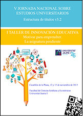 V Jornada nacional sobre estudios universitarios estructura de t¡tulos v3.2., de AA.VV. | portada del libro