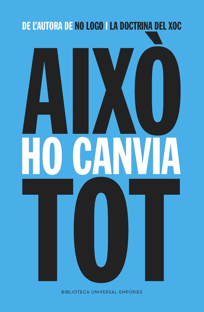 Això ho canvia tot, de Klein | portada del libro