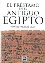 El préstamo en el Antiguo Egipto, de Valverde Villa, Manuel | portada del libro