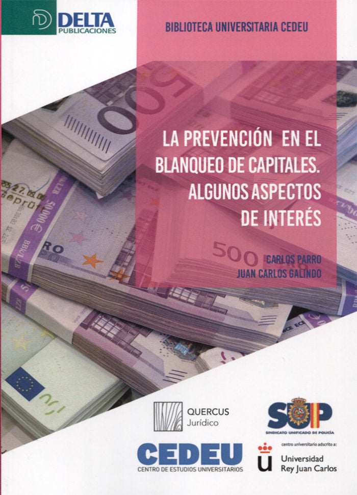 LA PREVENCIÓN DEL BLANQUEO DE CAPITALES, de Parro | portada del libro