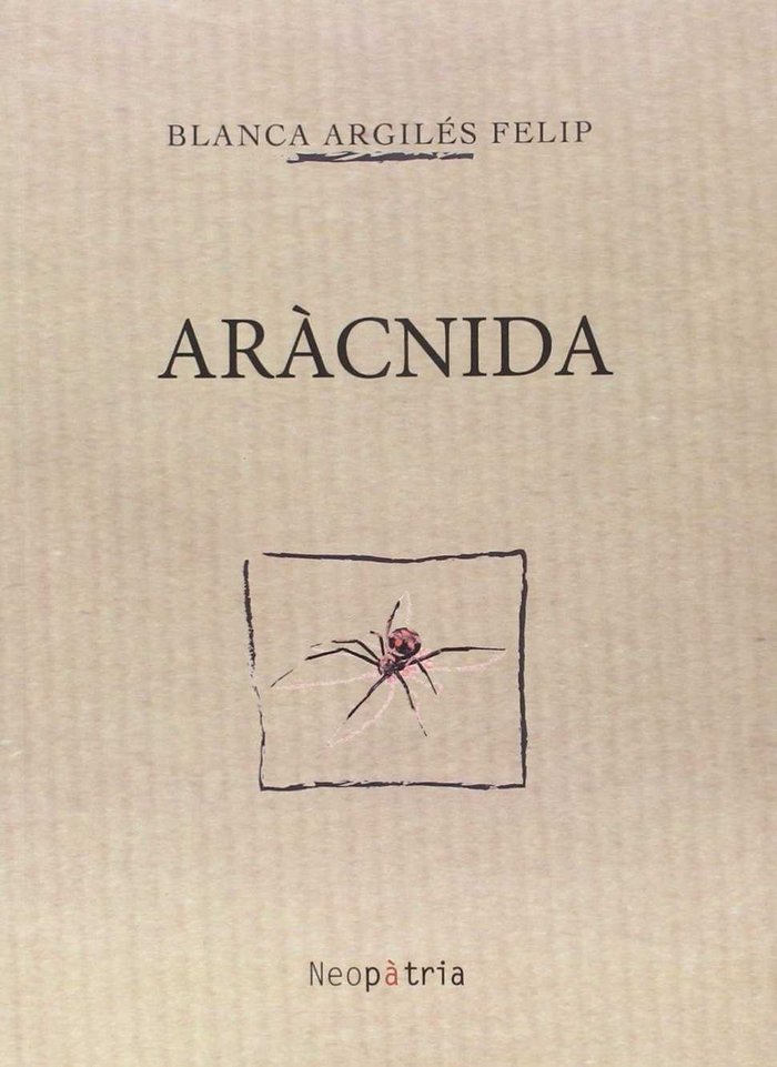 Aràcnida, de Blanca Argilés Felip | portada del libro