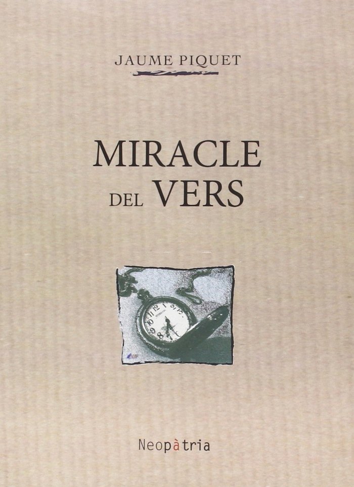 Miracle del vers, de Piquet Alcázar, Jaume | portada del libro