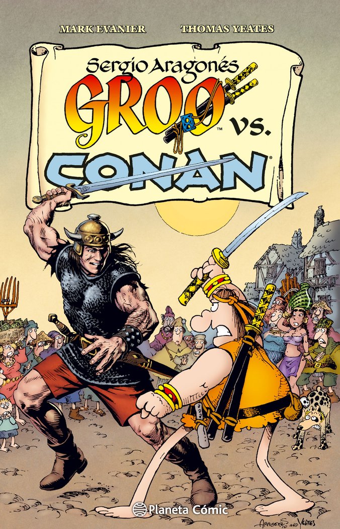 Groo vs Conan, de Aragones | portada del libro