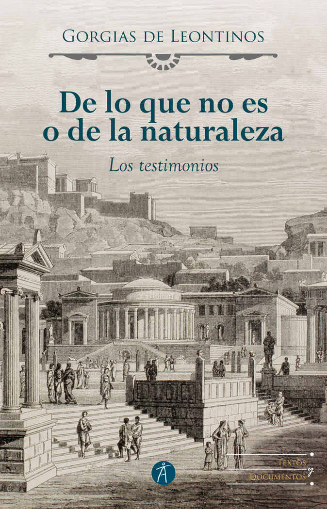 De lo que no es o de la naturaleza, de Gorgias de Leontinos | portada del libro