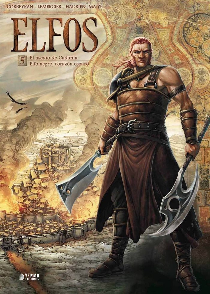 ELFOS 05. EL ASEDIO DE CADANLA / ELFO NEGRO, CORAZON OSCURO, de CORBEYRAN | portada del libro