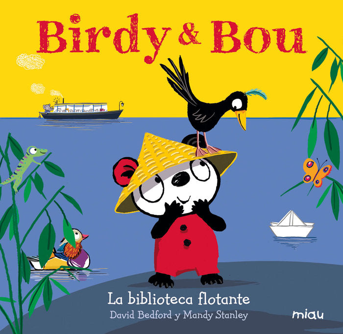 Birdy y Bou. La biblioteca flotante, de Bedford, David | portada del libro