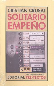 SOLITARIO EMPEÑO, de Crusat | portada del libro